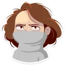 😷-Arisha, Telegram Sticker