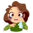 😭-Arisha, Telegram Sticker