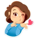 😘-Arisha, Telegram Sticker