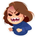 😡-Arisha, Telegram Sticker