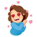 😍-Arisha, Telegram Sticker