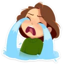 😭-Arisha, Telegram Sticker