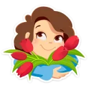 🌷-Arisha, Telegram Sticker
