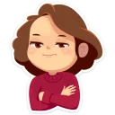 😤-Arisha, Telegram Sticker