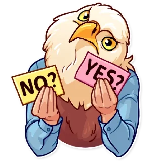 🤨-Birds With Arms, Telegram Sticker