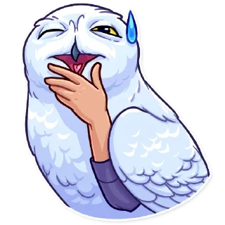 😅-Birds With Arms, Telegram Sticker