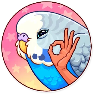 👌-Birds With Arms, Telegram Sticker