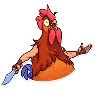 😨-Birds With Arms, Telegram Sticker