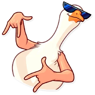 😎-Birds With Arms, Telegram Sticker