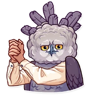 ✊-Birds With Arms, Telegram Sticker