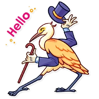 👋-Birds With Arms, Telegram Sticker