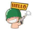 🔫-Artillery Man, Telegram Sticker