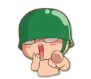 👆-Artillery Man, Telegram Sticker