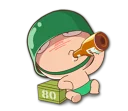 🍶-Artillery Man, Telegram Sticker