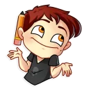 🙄-Artist Boy, Telegram Sticker