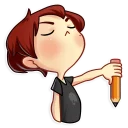 👎-Artist Boy, Telegram Sticker