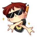 😎-Artist Boy, Telegram Sticker