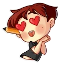 😍-Artist Boy, Telegram Sticker
