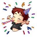🎉-Artist Boy, Telegram Sticker
