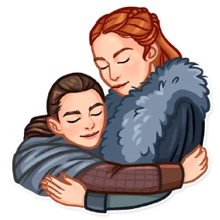 🤗-Arya Stark, Telegram Sticker