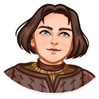 🙂-Arya Stark, Telegram Sticker
