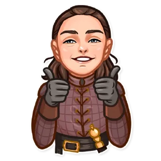 👍-Arya Stark, Telegram Sticker