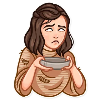 💸-Arya Stark, Telegram Sticker