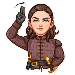 👋-Arya Stark, Telegram Sticker