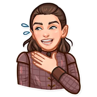 😂-Arya Stark, Telegram Sticker