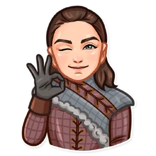 👌-Arya Stark, Telegram Sticker