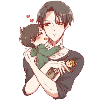 💗- Eren  Levi  @WildMoneyPro, Telegram Sticker