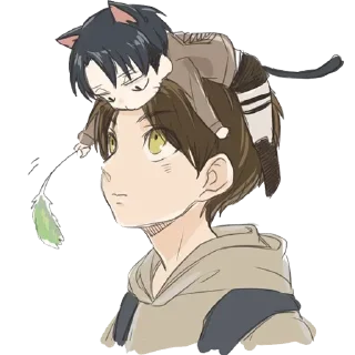 💗- Eren  Levi  @WildMoneyPro, Telegram Sticker