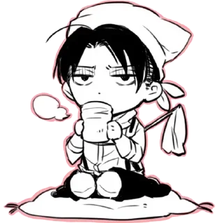 💗- Eren  Levi  @WildMoneyPro, Telegram Sticker