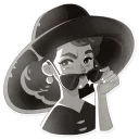 😏-Audrey Glamour, Telegram Sticker