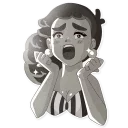 😱-Audrey Glamour, Telegram Sticker