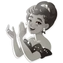 👏-Audrey Glamour, Telegram Sticker