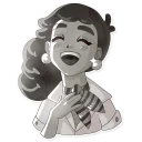 😆-Audrey Glamour, Telegram Sticker