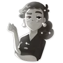 😕-Audrey Glamour, Telegram Sticker