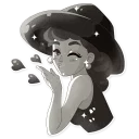 😘-Audrey Glamour, Telegram Sticker