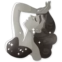 😩-Audrey Glamour, Telegram Sticker