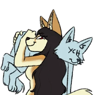 🤗-Avery Fennec, Telegram Sticker