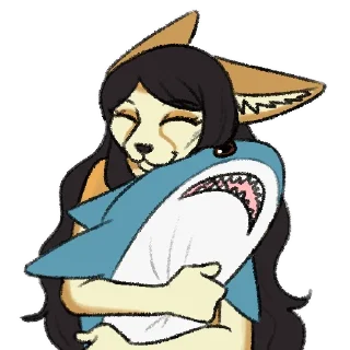 🦈-Avery Fennec, Telegram Sticker