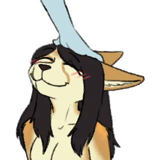 🤚-Avery Fennec, Telegram Sticker