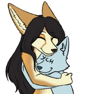 🤗-Avery Fennec, Telegram Sticker