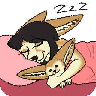 💤-Avery Fennec, Telegram Sticker