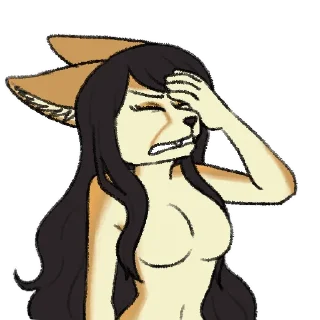 🤦‍♀-Avery Fennec, Telegram Sticker