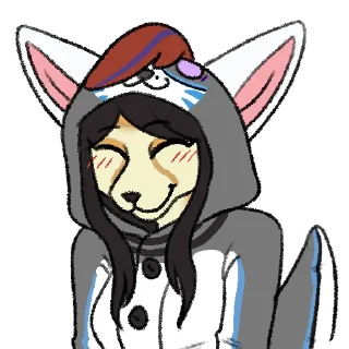 ❤-Avery Fennec, Telegram Sticker