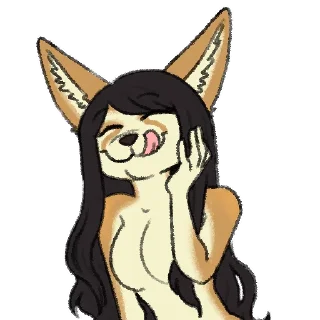 😋-Avery Fennec, Telegram Sticker
