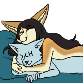 🤗-Avery Fennec, Telegram Sticker