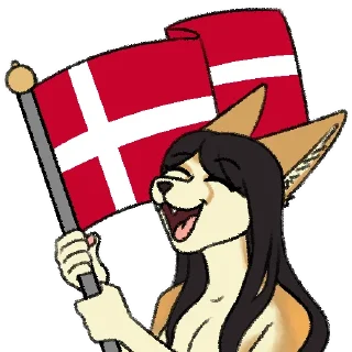 🇩🇰-Avery Fennec, Telegram Sticker